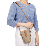 Leather Women's Crossbody Bags Small Mobile Phone Bag Female Mini Shoulder Bag