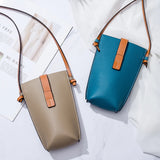 Leather Women's Crossbody Bags Small Mobile Phone Bag Female Mini Shoulder Bag