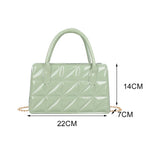 Geometric Pattern PU Leather Women Shoulder Crossbody Bags Casual Solid Ladies H