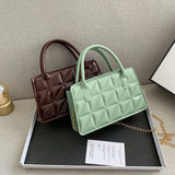Geometric Pattern PU Leather Women Shoulder Crossbody Bags Casual Solid Ladies H