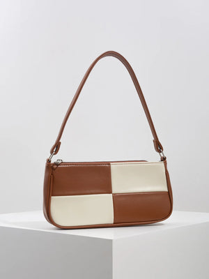 Plaid PU Leather Women Bags Casual Shoulder Bag Totes