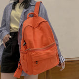 Girl Canvas College Backpack Women Travel Teen Bag Ladies Harajuku Bag