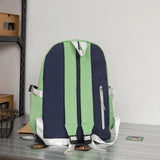 Striped School Bag for Girls, Casual Women Backpack, Travel Shoulder Rucksack