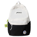Girl College School Bag Casual Women Backpack Striped Book Packbags