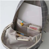 Striped Girl College School Backpack Travel Shoulder Bag Rucksack