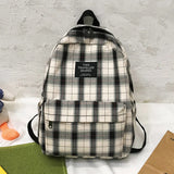 Casual Striped Girls College Backpack for Teenage Travel