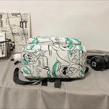 Kids Graffiti Backpack Teens Waterproof Nylon School Bag