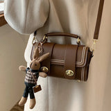 Rabbit Crossbody Bag for Women Embroidery Messenger Handbag