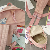 Kawaii Travel Book Backpack Female College Student Bag