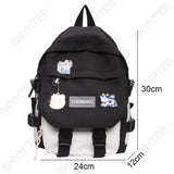 Kawaii Travel Book Backpack Female College Student Bag