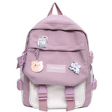 Kawaii Travel Book Backpack Female College Student Bag