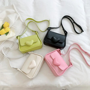 Girl One Shoulder Bag Small Square Bags Female Summer High PU Crossbody Bag