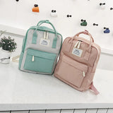 Girl Students School Bags Women Canvas waterproof Backpack School Bag