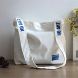 Japanese Plaster Head Print Canvas Bag for Girls