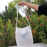 Japanese Plaster Head Print Canvas Bag for Girls
