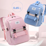 Girls Lightweight School Bag For Teenage High Capacity Casual Backpack
