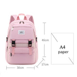 Girls Lightweight School Bag For Teenage High Capacity Casual Backpack