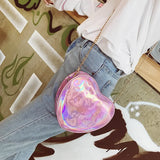 Women's Laser Crossbody Bags PU Leather Shoulder Bag