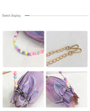 Girls Small Shoulder Bag Tassel Handbag Solid Baby Summer Bags