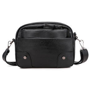 Soft Leather Crossbody Bag for Girls Women Shoulder Handbag Multi-pocket Totes