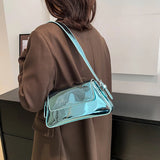 Small Square Shoulder Bag for Women, Plain Underarm Bag Y2K