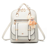 Vintage Leather Backpack for Women Large Bag School Mochila