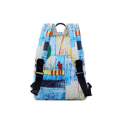 Multicolor Women PVC Backpack School Bags for Teenage Girls