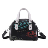 Graffiti Crossbody Shoulder Bag for Women in Pink
