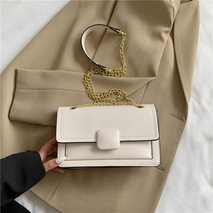 Green Shoulder Bag Flip Women Bag Solid PU Leather Underarm Bag