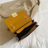 Green Shoulder Bag Flip Women Bag Solid PU Leather Underarm Bag