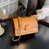 Green Shoulder Bag Flip Women Bag Solid PU Leather Underarm Bag