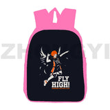Haikyuu Karasuno Nekoma 3D Backpack Travel Canvas 12/16 Inch Men Teen Girls