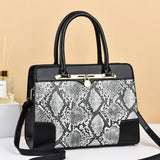 Crocodile Pattern Bucket Bag Women's Shoulder Bag