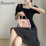 Soft Leather Women Bag with Ribbons Chain Small Shoulder Bag