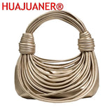 Women's Hand Woven Leather Hobo Shoulder Bag