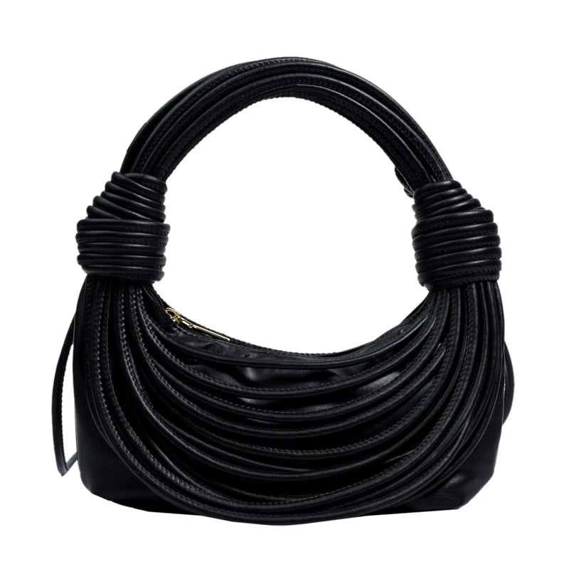 Women's Hand Woven Leather Hobo Shoulder Bag