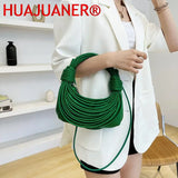 Women's Hand Woven Leather Hobo Shoulder Bag