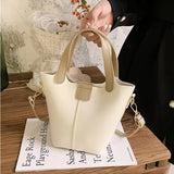 Women's Soft PU Leather Shoulder Bag Large Capacity Lady Purse Crossbody Bag