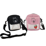 Canvas Shoulder Bag Purse Beach Travel Adjustable Strap Summer Vacation Pouch