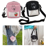 Canvas Shoulder Bag Purse Beach Travel Adjustable Strap Summer Vacation Pouch