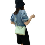 Stylish Bucket Bag Lady Shoulder Messenger Bags Women Leather Handbags