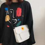 Daisy Small Cotton Bucket Pouch Mini Handbag