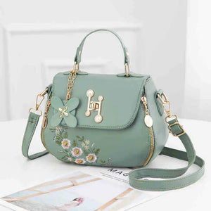 Embroidery One-shoulder Messenger Handbag for Women