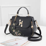 Embroidery One-shoulder Messenger Handbag for Women