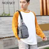 Canvas Crossbody Sports Chest Bag Men Shoulder Satchel Outdoor Casual Messenger