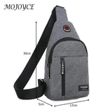 Canvas Crossbody Sports Chest Bag Men Shoulder Satchel Outdoor Casual Messenger