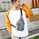 Canvas Crossbody Sports Chest Bag Men Shoulder Satchel Outdoor Casual Messenger