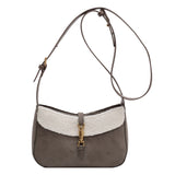 Frosted Messenger Shoulder Bag Plush Female Western Style Handbag