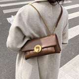 Soft PU Leather Chains Shoulder Bag Women Lady Messenger Bag