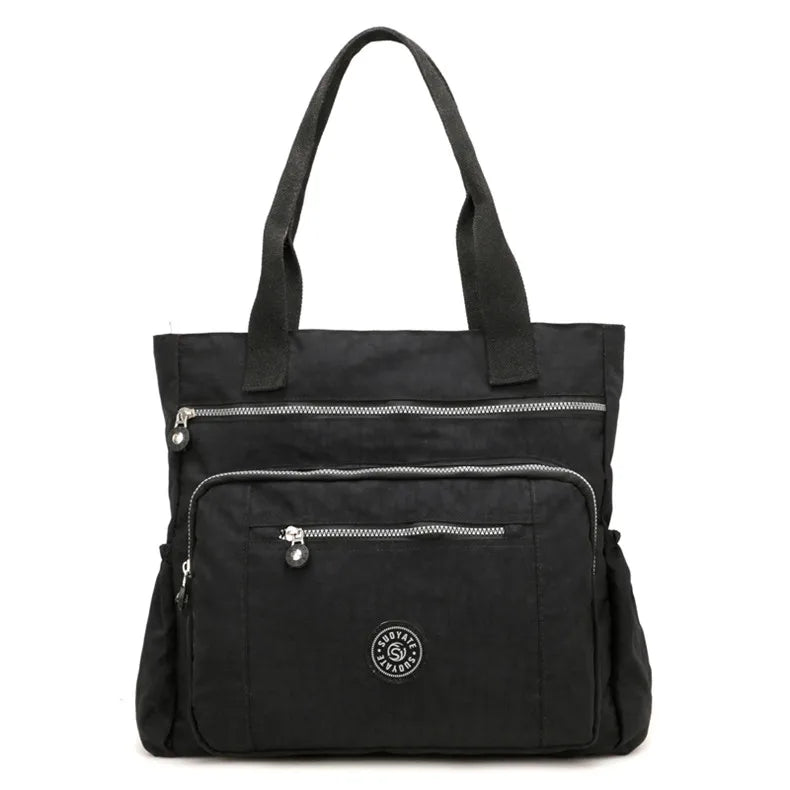 High Capacity Women's Shoulder Bag Nylon Travel Totes Bags